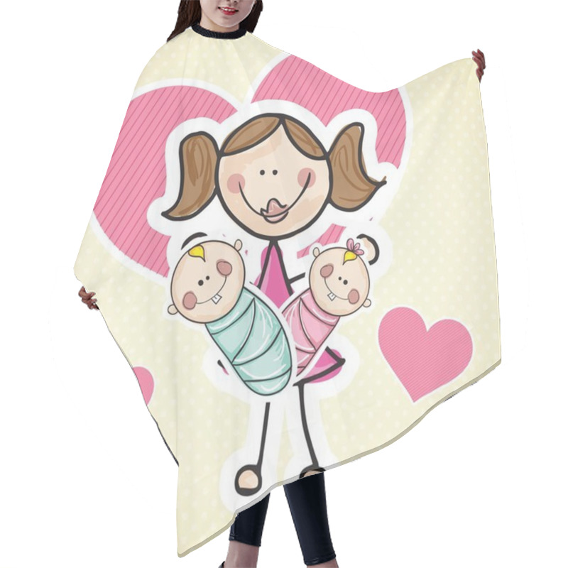 Personality  Family Icons Hair Cutting Cape