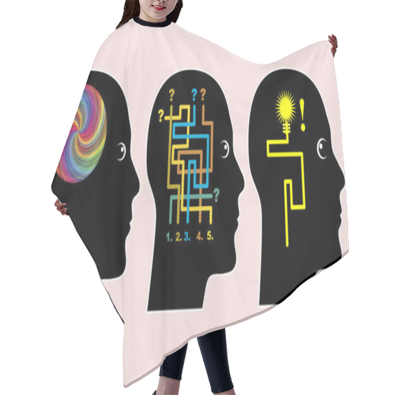 Personality  Adult Education Concept Hair Cutting Cape