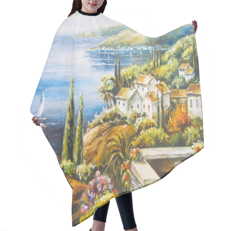 Personality  The Sailing Boat Hair Cutting Cape