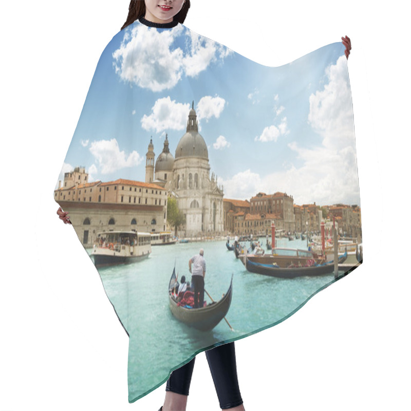 Personality  Grand Canal And Basilica Santa Maria Della Salute, Venice, Italy Hair Cutting Cape