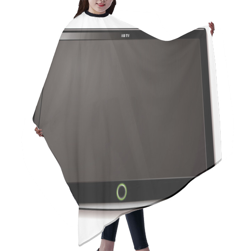 Personality  LCD TV Wall Hang Hair Cutting Cape