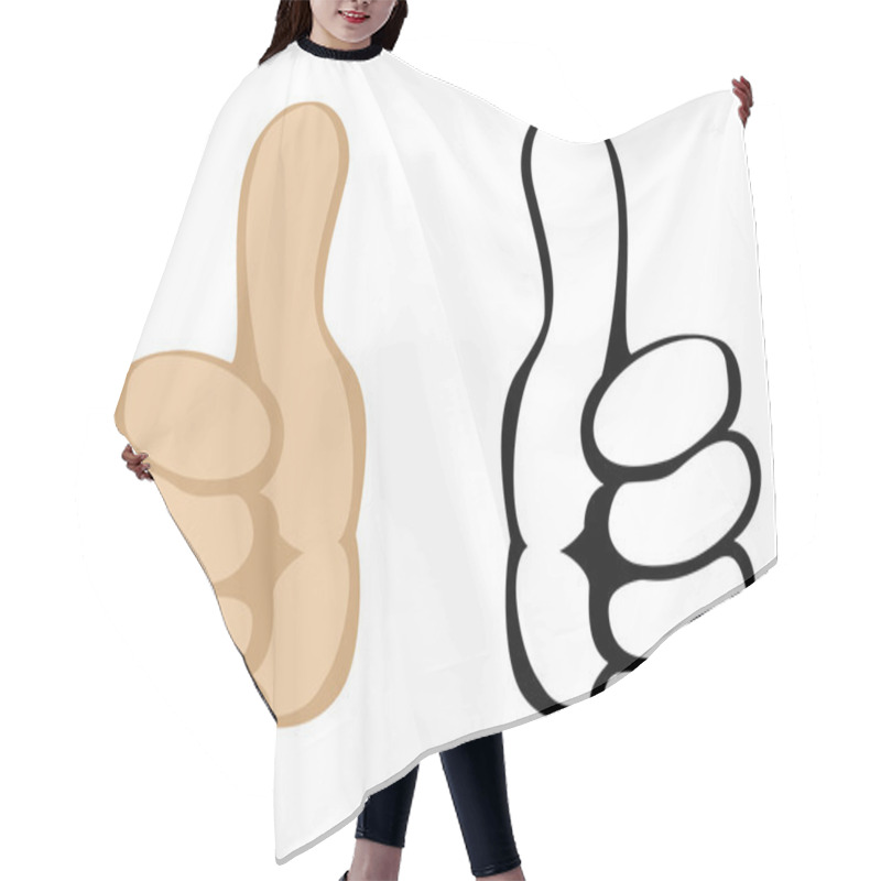 Personality  Thumbs Up Hair Cutting Cape