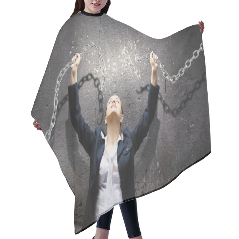 Personality  Aggressive Businesswoman Hair Cutting Cape