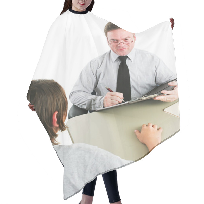 Personality  Friendly School Guidance Counselor Hair Cutting Cape