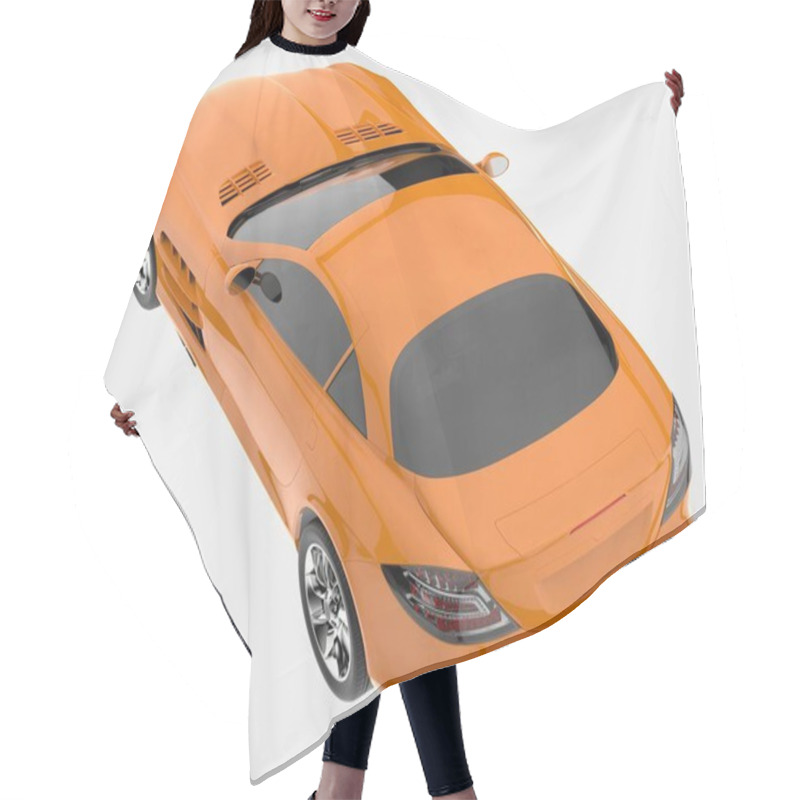 Personality  Sport Car Isolated On Background. 3d Rendering - Illustration Hair Cutting Cape