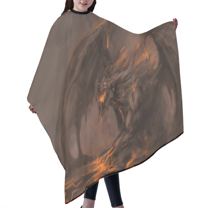 Personality  Molten Roch Dragon Hair Cutting Cape