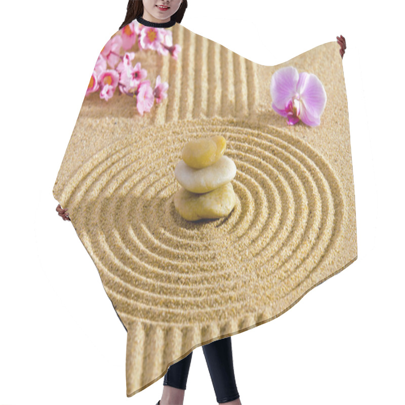 Personality  Japanese ZEN Garden With Feng Shui Hair Cutting Cape