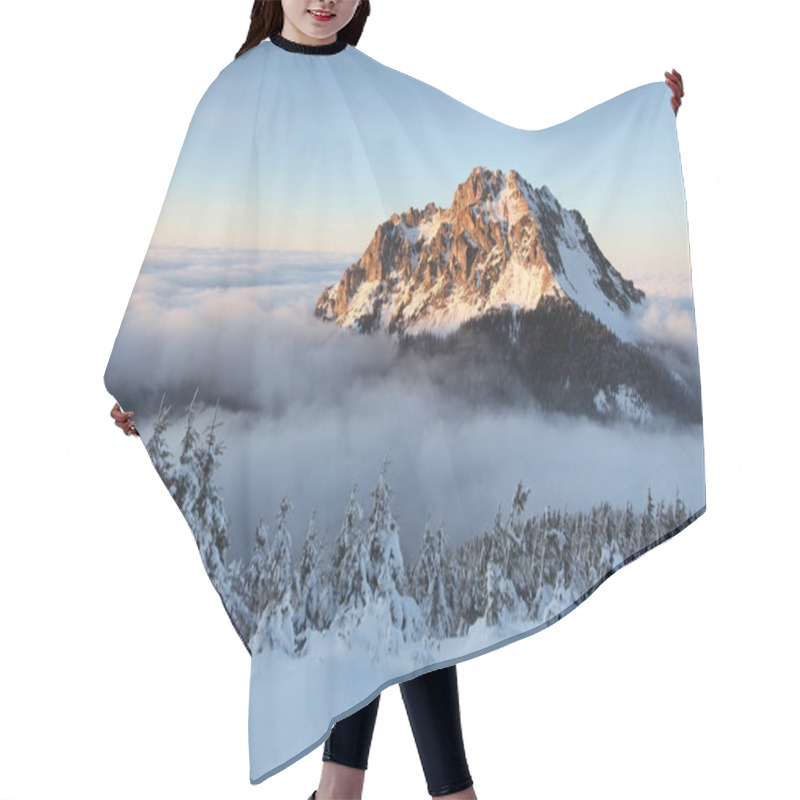 Personality  Winter Slovakia Mountain Landscape Hair Cutting Cape