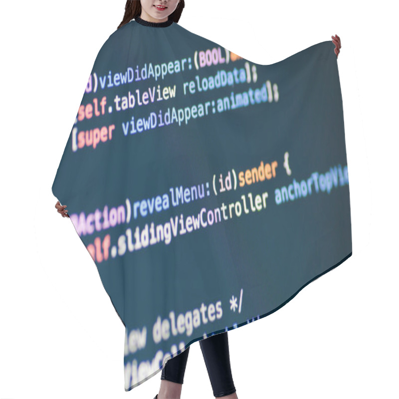 Personality  Objective C Code Lines Hair Cutting Cape