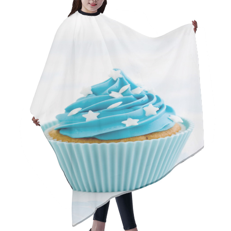 Personality  Blue Cupcake Hair Cutting Cape