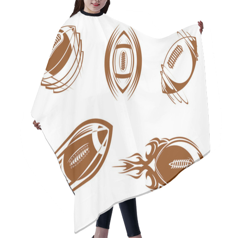 Personality  Rugby And Football Mascots Hair Cutting Cape