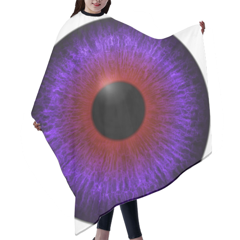 Personality  Eye Iris Generated Hires Texture Hair Cutting Cape