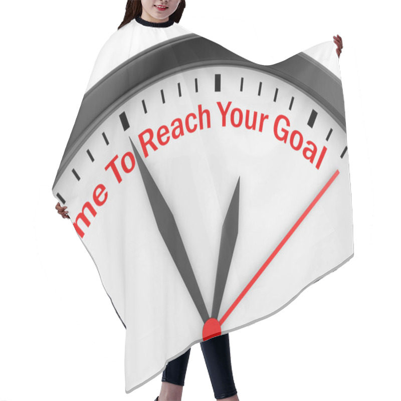 Personality  Time To Reach Your Goal Motivation On Concept Clock 3d Rendering Hair Cutting Cape