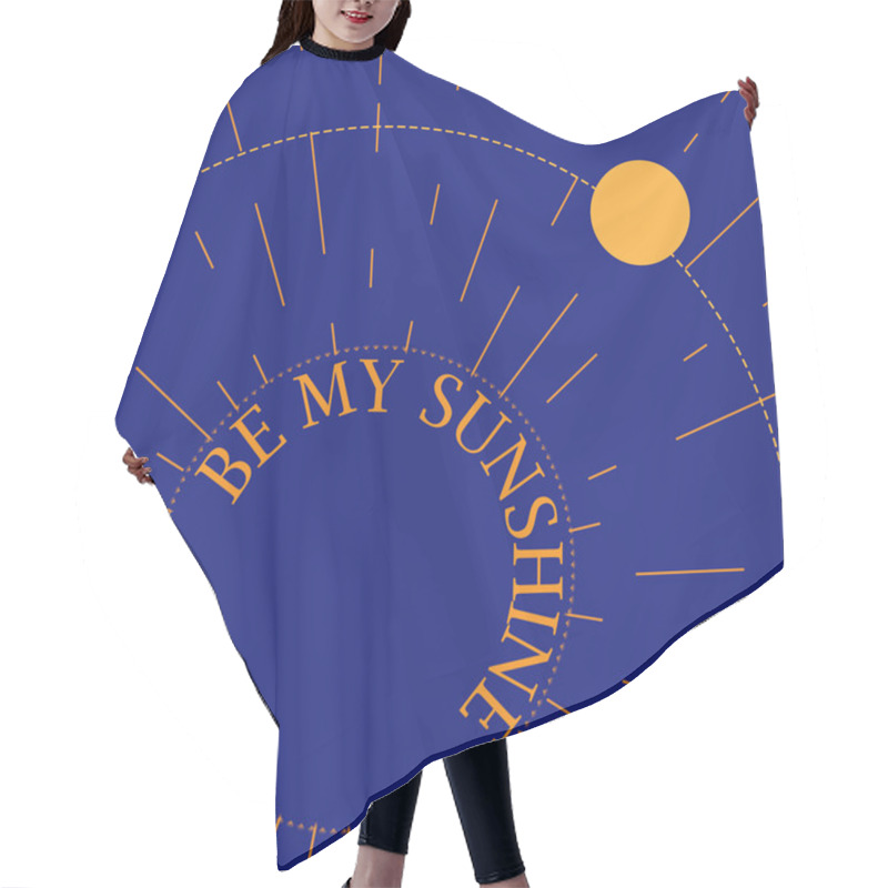 Personality  Card Template With A Planet  Hair Cutting Cape