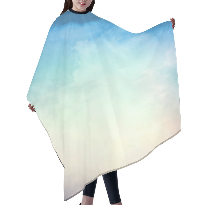 Personality  Textured Gradient Cloudscape Hair Cutting Cape