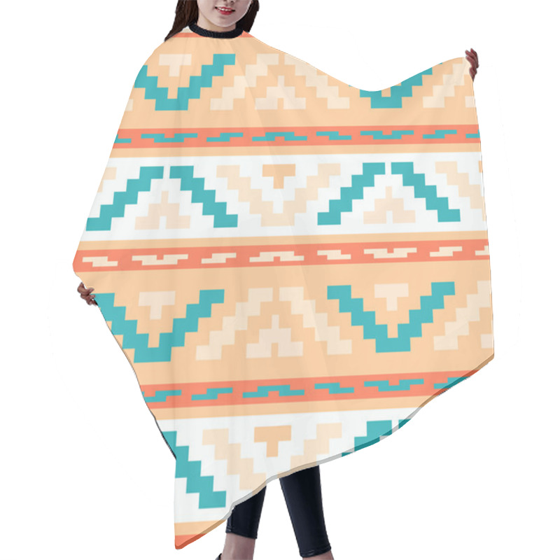 Personality  Buttercream Stripped Tribal Geometric Pattern Hair Cutting Cape