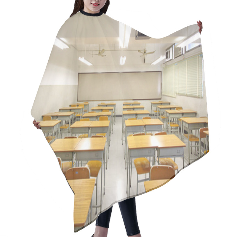 Personality  Empty Big Classroom At School Hair Cutting Cape