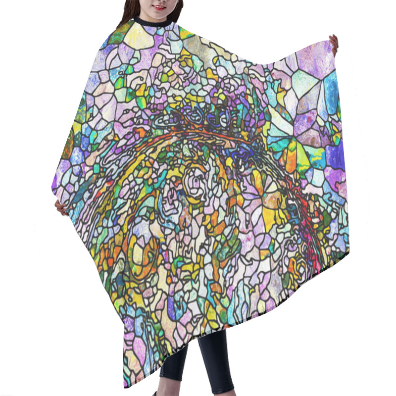 Personality  Beyond Leaded Glass Hair Cutting Cape