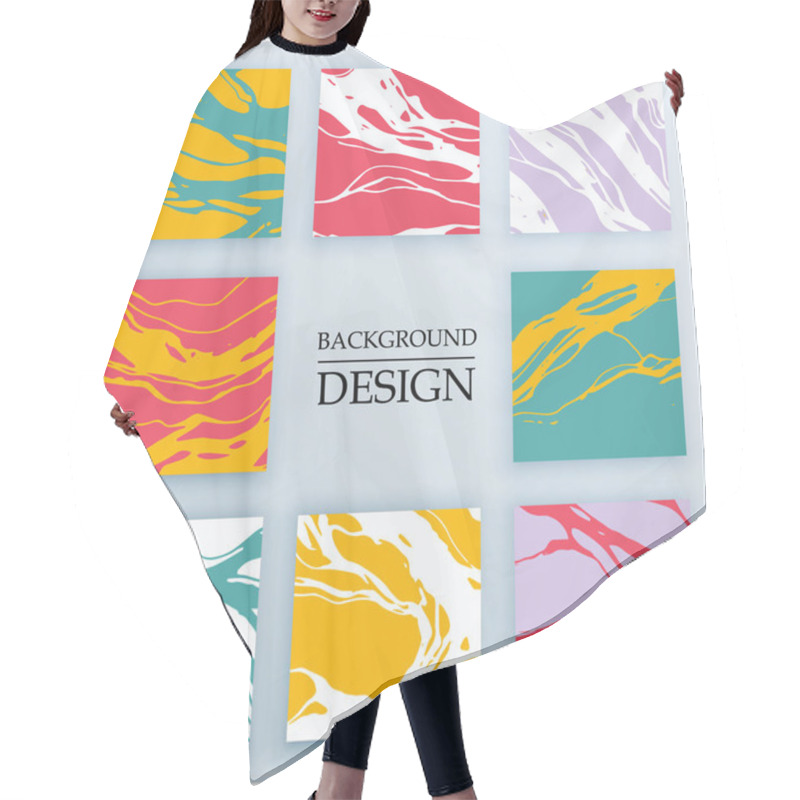 Personality  Marble Abstract Pattern Texture Or Background Hair Cutting Cape