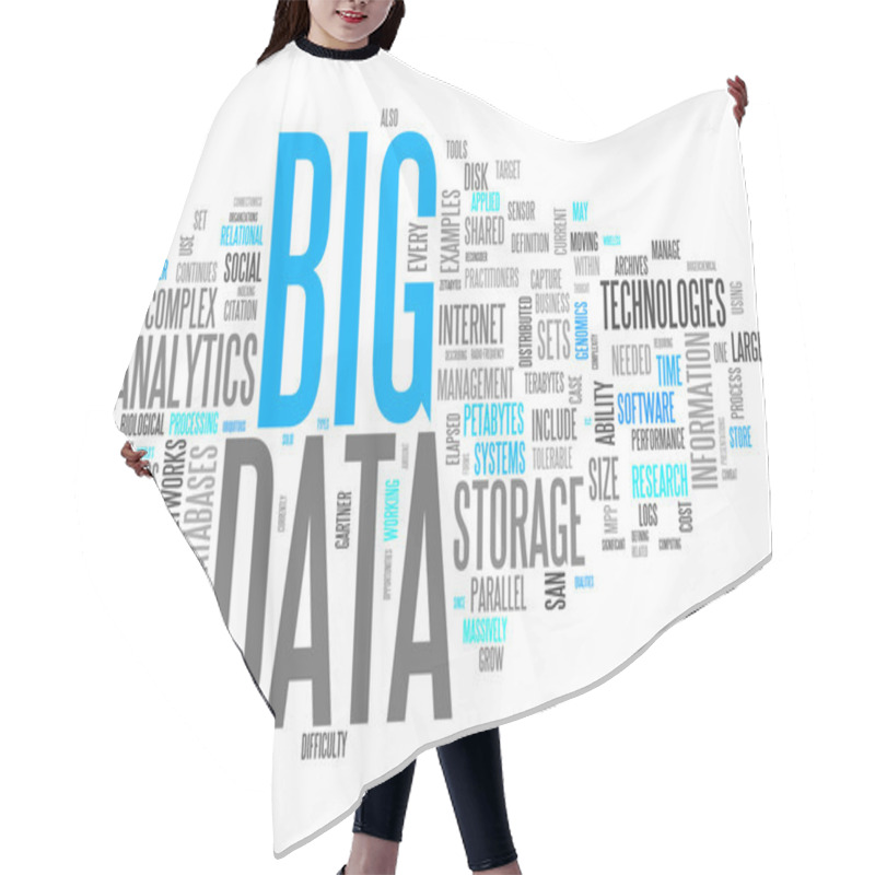 Personality  Word Cloud Big Data Hair Cutting Cape