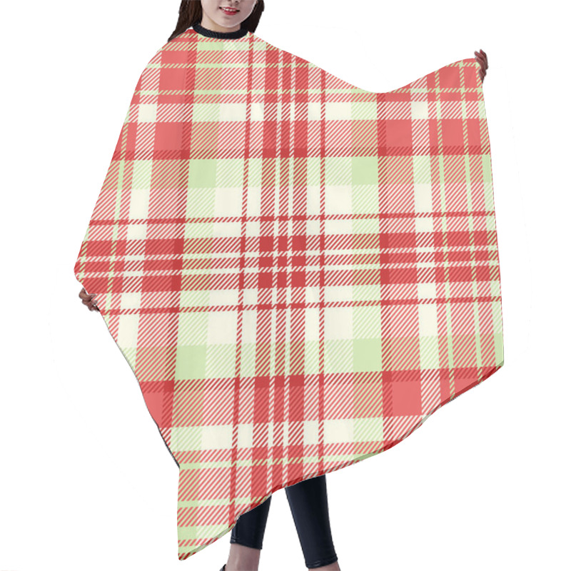 Personality  Classic Plaid Pattern Of Diagonal Ornament Stripes Hair Cutting Cape