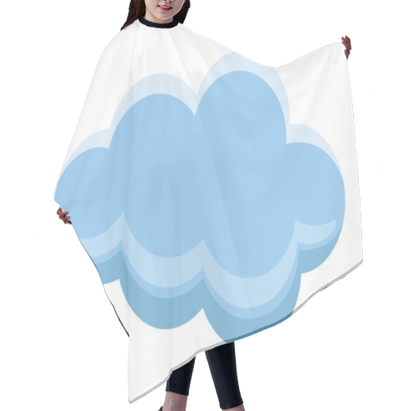 Personality  Rainy Cloud Hair Cutting Cape