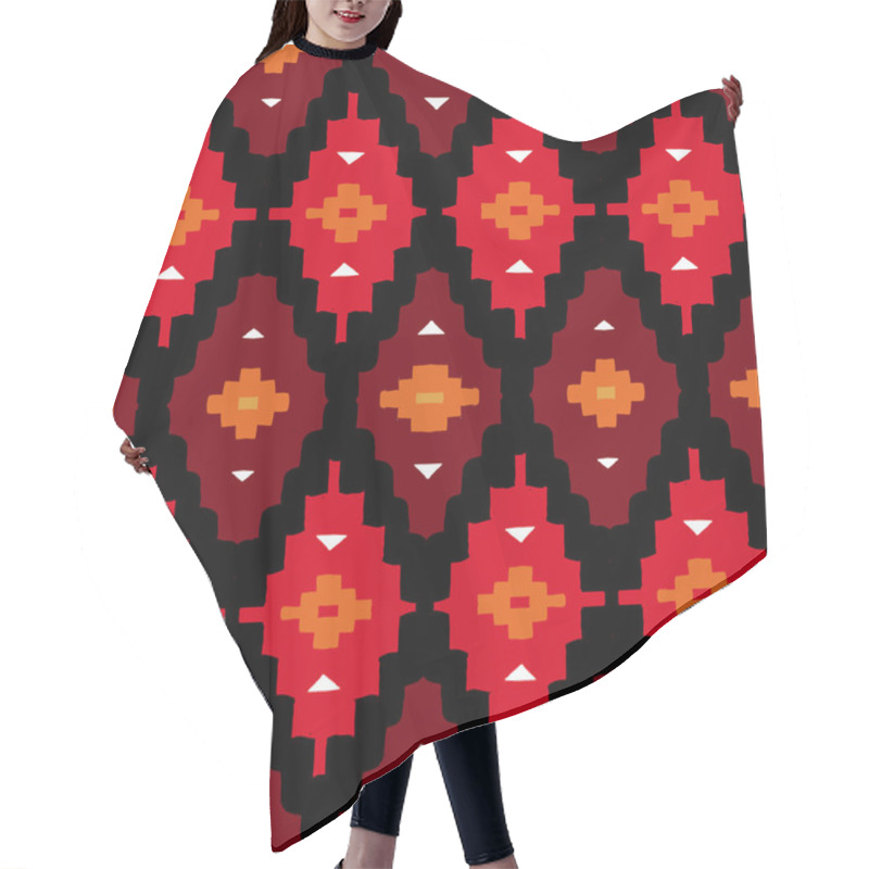 Personality  Native American Geometric Pattern Hair Cutting Cape