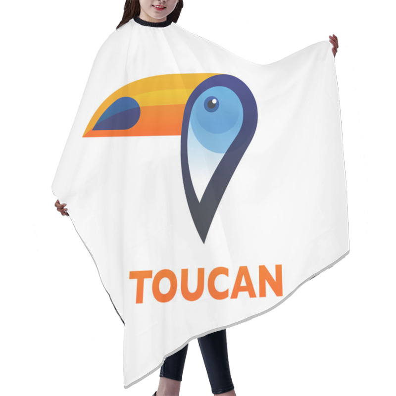 Personality  Tropical Bird, Vector Toucan Hair Cutting Cape