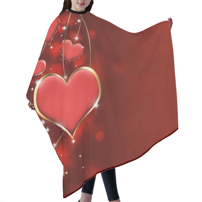 Personality  Valuable Hearts Hair Cutting Cape