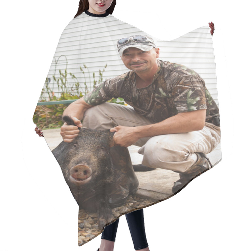 Personality  Boar Man Lift Hair Cutting Cape