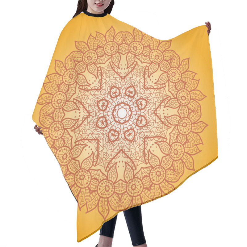 Personality  Oriental Mandala Motif Hair Cutting Cape