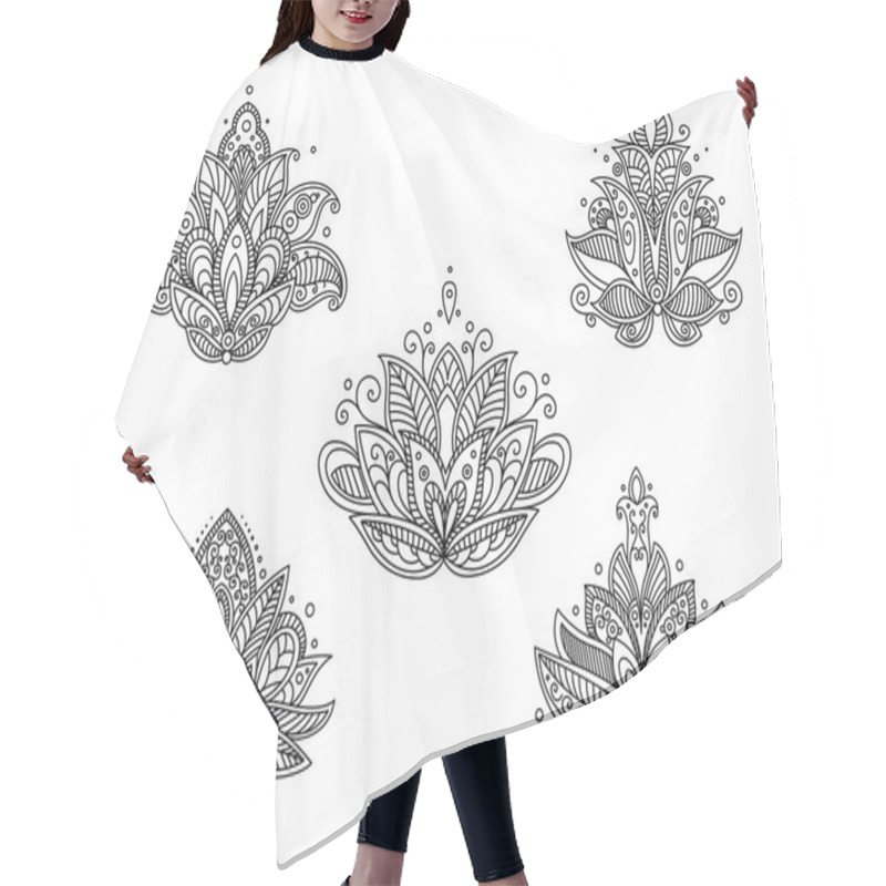 Personality  Set Of Persian Paisley Flowers Hair Cutting Cape