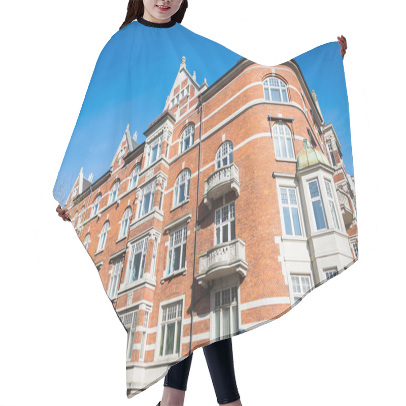 Personality  Low Angle View Of Building Against Blue Cloudless Sky In Copenhagen, Denmark Hair Cutting Cape