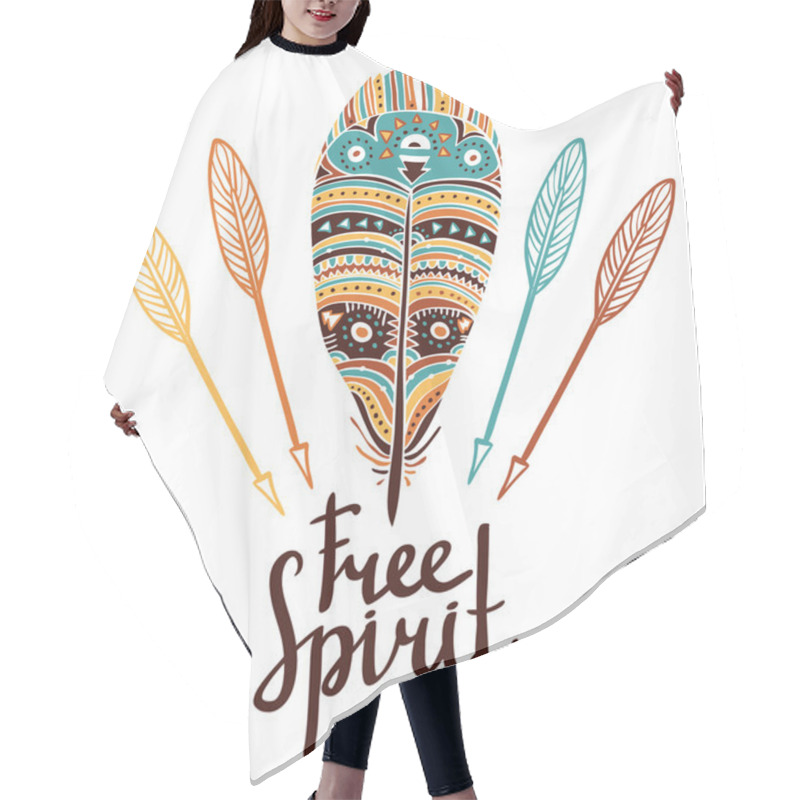 Personality  Zentangle Tribal Card Hair Cutting Cape