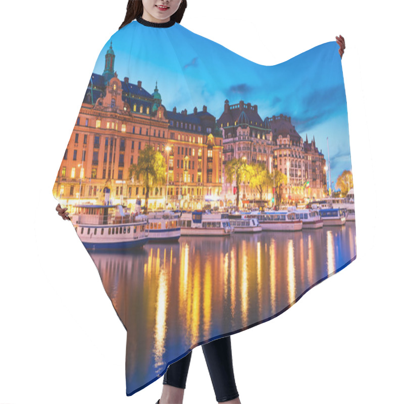 Personality  Evening Scenery Of Stockholm, Sweden Hair Cutting Cape