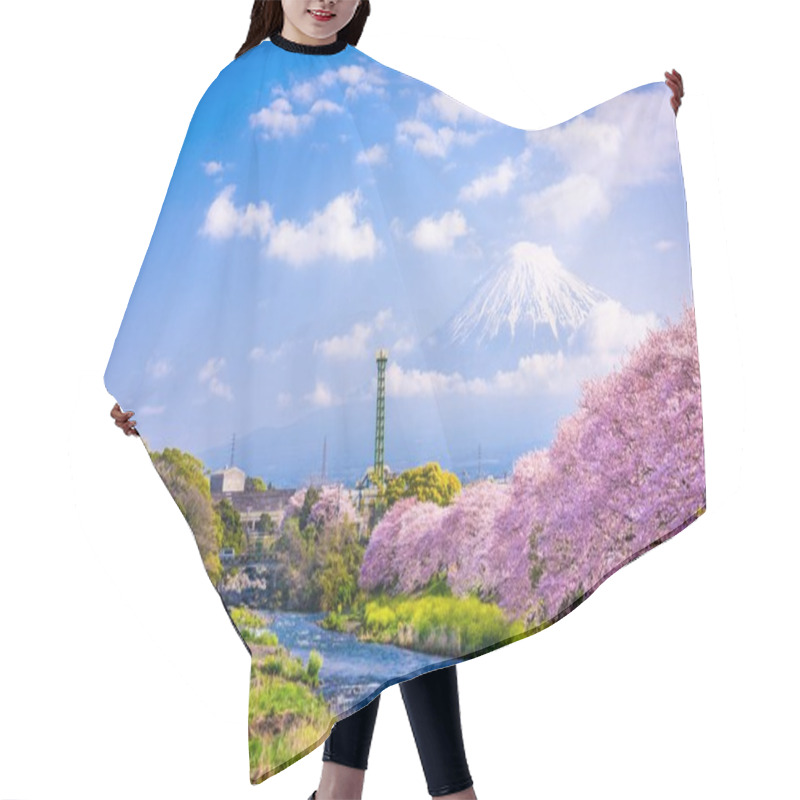 Personality  Mt. Fuji In Spring Hair Cutting Cape