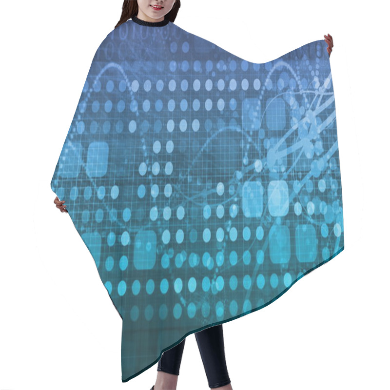 Personality  Security Network Hair Cutting Cape