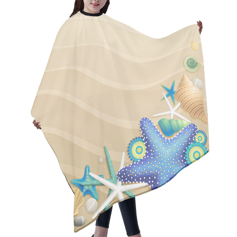 Personality  Sand Background Hair Cutting Cape