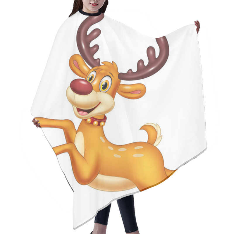 Personality  Cartoon Baby Deer Jumping Hair Cutting Cape