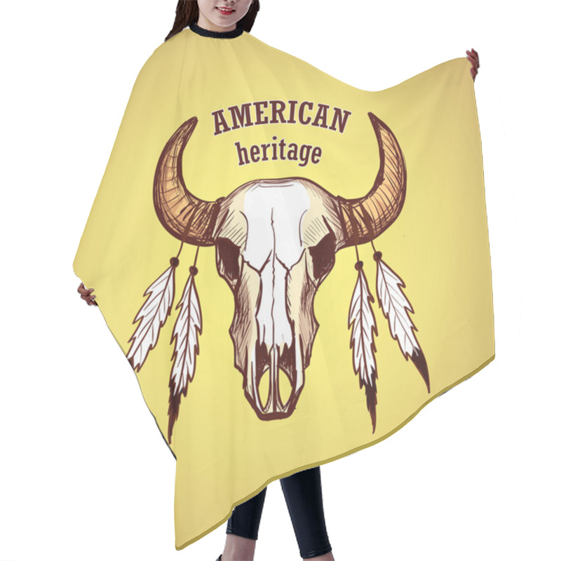 Personality  American Indian Emblems And Labels Hair Cutting Cape