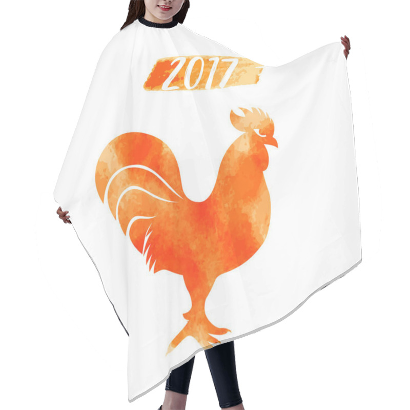 Personality  2017 - Chinese Year Of The Rooster. Vector Rooster Zodiac. Hair Cutting Cape