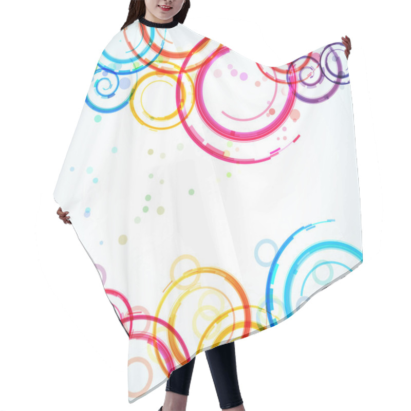 Personality  Spirals Background Hair Cutting Cape