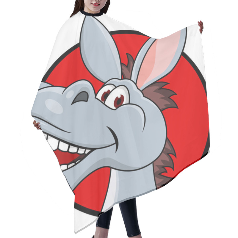 Personality  Donkey Head Cartoon Hair Cutting Cape