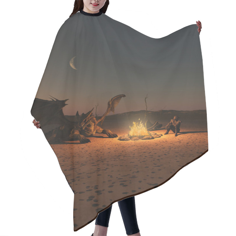 Personality  Dragon Riders Camp Hair Cutting Cape