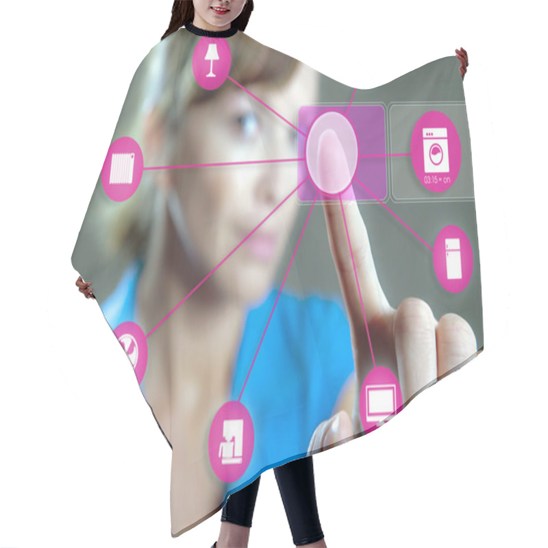 Personality  Smart Home Device - Home Control Hair Cutting Cape