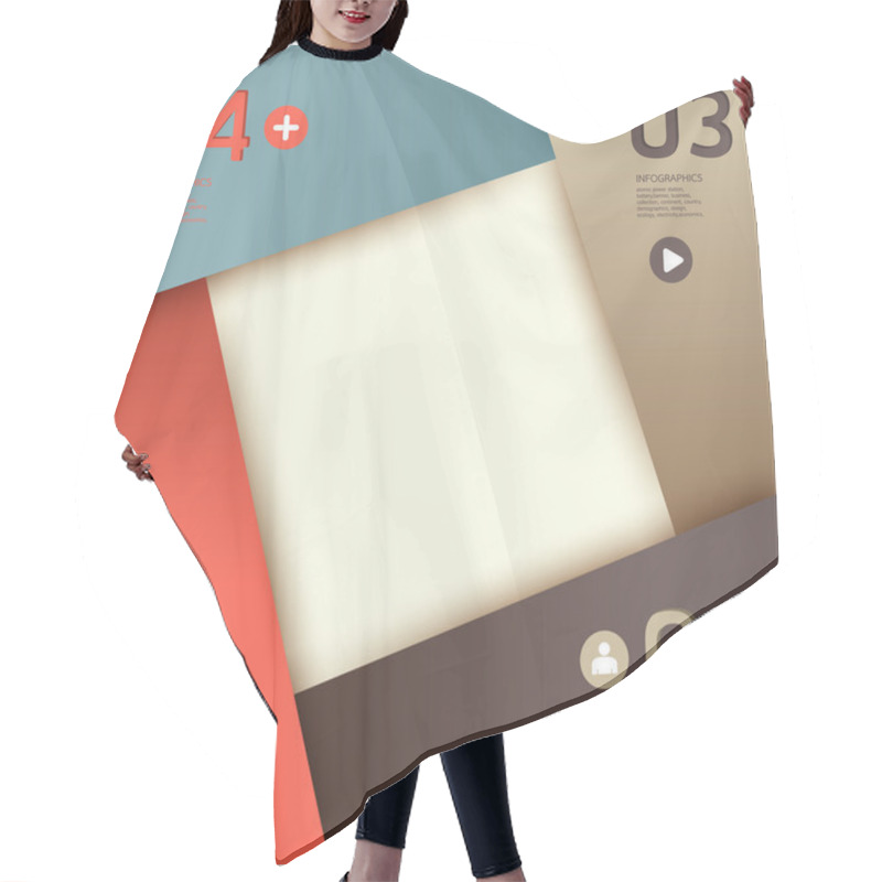 Personality  Modern Design Template Soft Colour, Can Be Used For Infographic Hair Cutting Cape