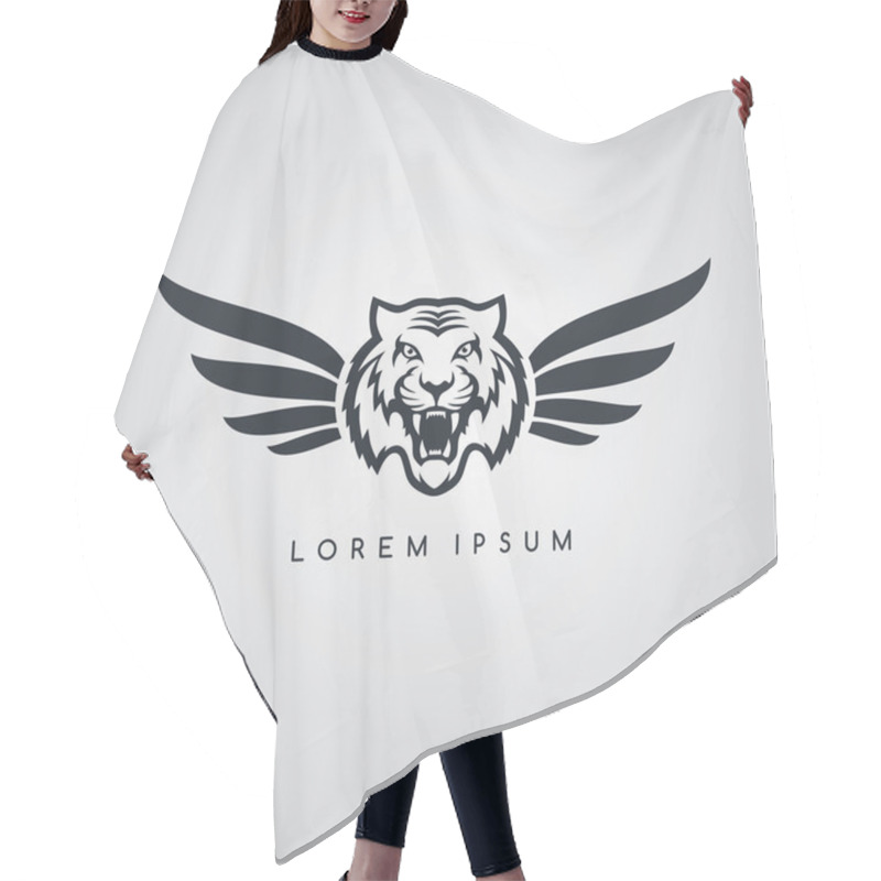 Personality  Tiger Aviator Symbol Logo Hair Cutting Cape