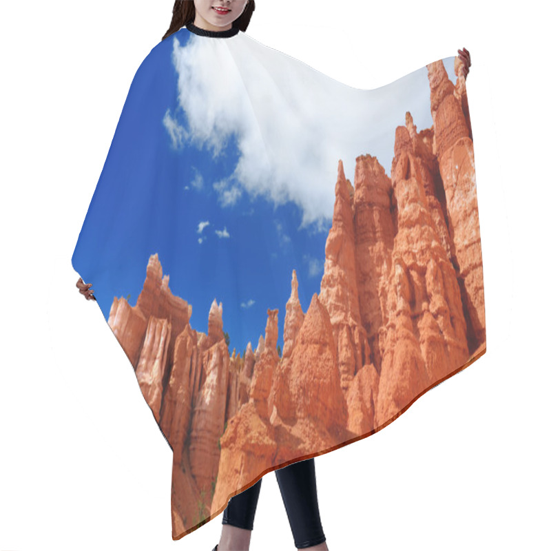 Personality  Red Sandstone Hoodoos In Bryce Canyon Hair Cutting Cape