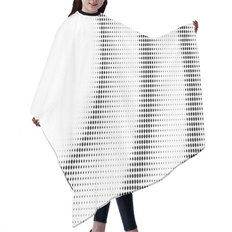 Personality  Abstract Halftone Texture With Dots. Hair Cutting Cape