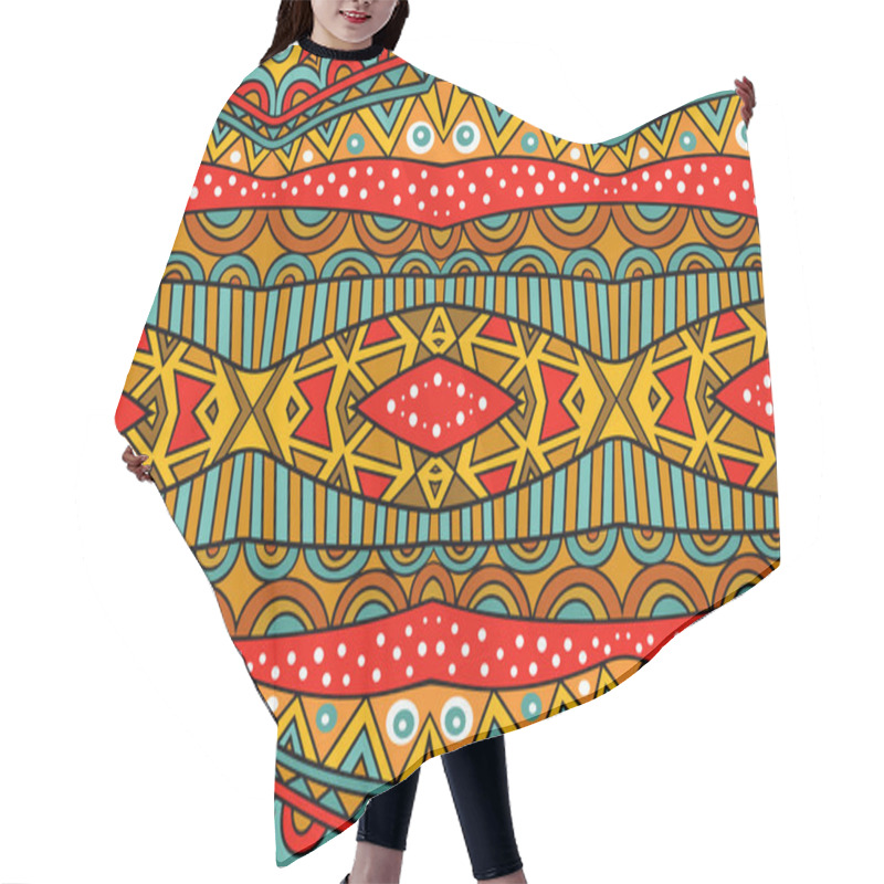 Personality  Mixed Ethnic Pattern Hair Cutting Cape